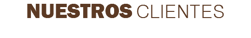 NUESTROS CLIENTES
